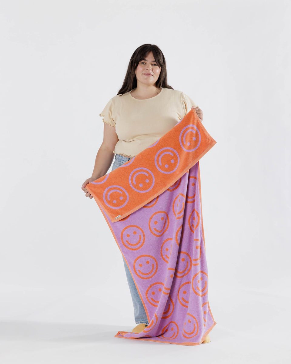 BAGGU Products Bath Towel - Happy Lilac