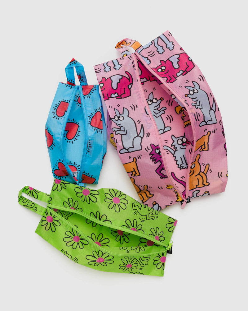 BAGGU.com Travel 3D Zip Set - Keith Haring
