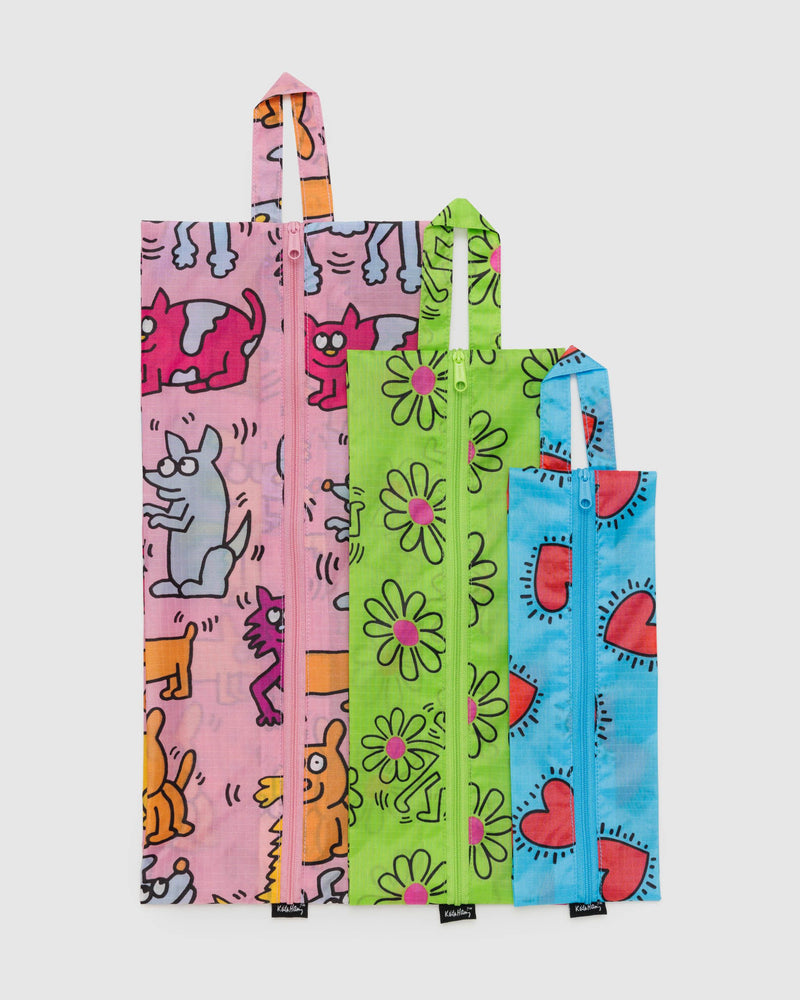 BAGGU.com Travel 3D Zip Set - Keith Haring